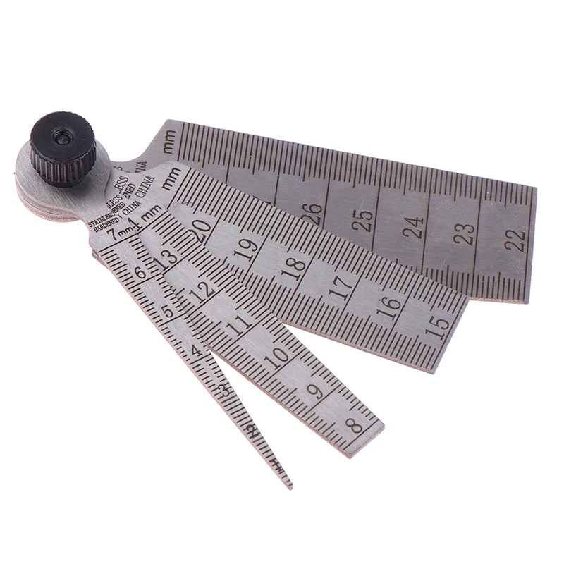 4Pcs 스테인레스 스틸 용접 테이퍼 필러 게이지 1-29mm 정밀 엔지니어링 테이퍼 필러 게이지 구멍 검사 도구 DIY