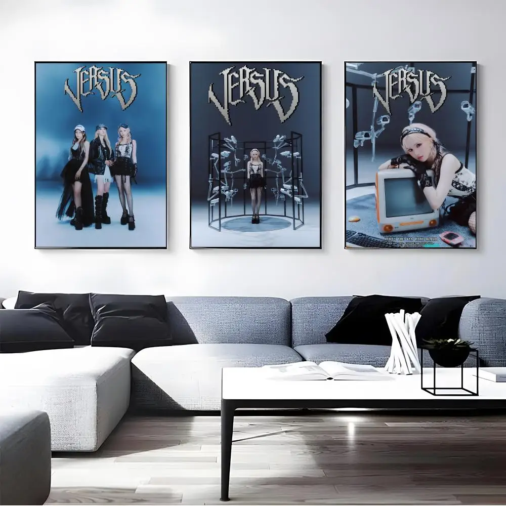 Idol Group V-VIVIZ Poster Self-adhesive Art Waterproof Paper Sticker Coffee House Bar Room Wall Decor