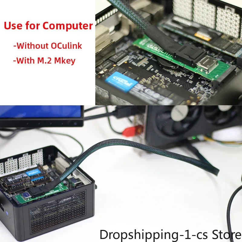 Beast OCuLink docking station M.2 MKEY to OCULINK adapter board supports PCE-E X4 4.0