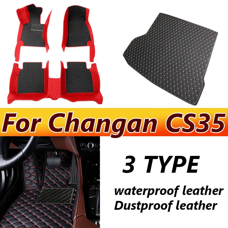 Tappetini Auto per Changan CS35 CS 35 Plus 2024 2023 2022 2021 2020 2019 2018 tappeti impermeabili tappeti Auto Foot Automobile cover