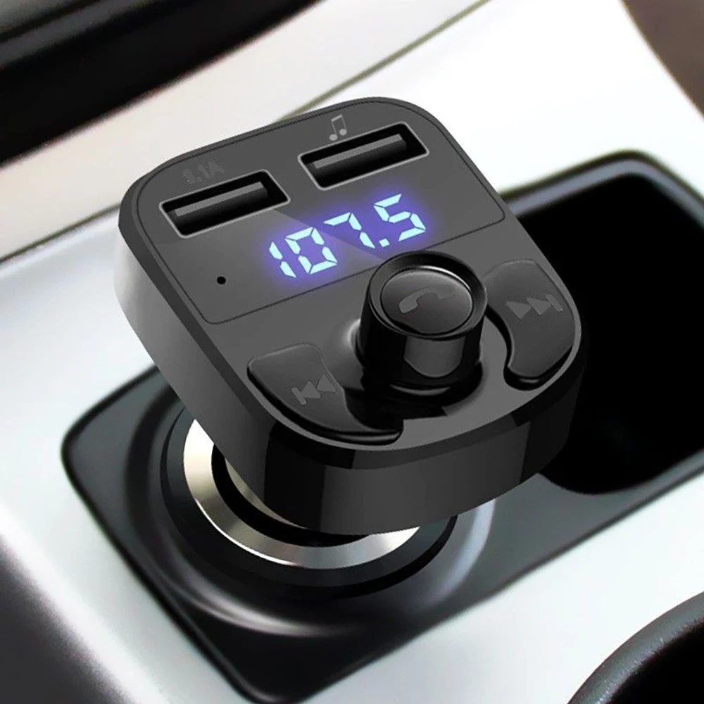 Wireless Bluetooth FM Transmitter MP3 Player Dual USB Charger Wireless Hands-Free Call Auto Radio Fm Modulator Car Audio Adapter