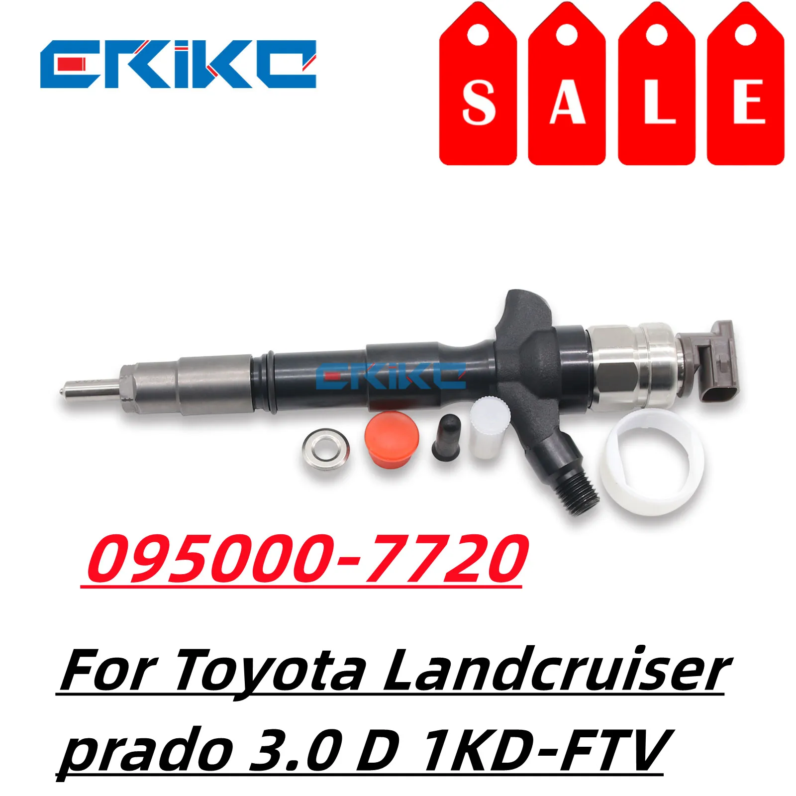 

095000-7720 For Toyota Landcruiser prado 3.0 D 1KD-FTV 095000-772# Fuel Diesel Common Rail Injector 23670-30210 23670-39295