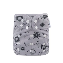 HappyFlute New 1PCS Nature Print Can Adjustable Waterproof &Washable Super Soft Recycled Fabrics Design Baby Diaper Cover