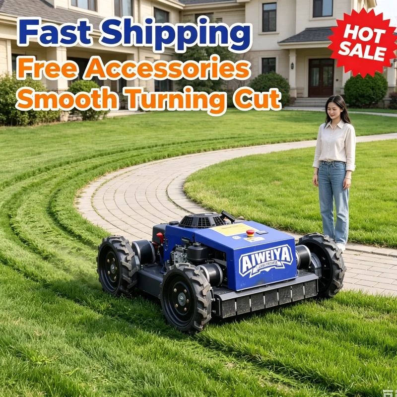 Customized Spot Stock Remote Control Lawn Mower Self Propelled 4 Stroke One Key Start For Farm Lawn