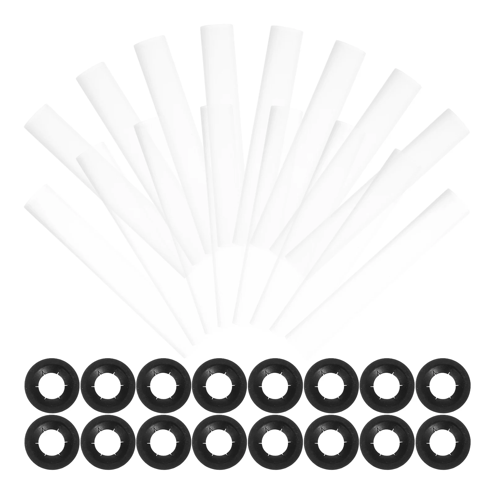 

Garage Door Hinge Roller Sleeves Shaft Covers 1 Set Replacement Parts for Garage Doors Installation Maintenance Supplies