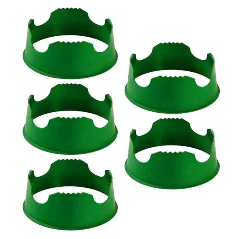 A25F-5-Pack Planting Grow Rings, Round Plant Support Rings Garden Protector & Edging, Deep Watering For Vegetables