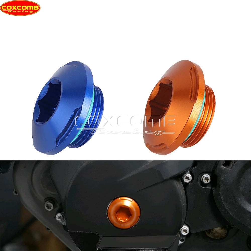 ฝาครอบหัวเทียนมอเตอร์ไซค์ ฝาครอบคอยล์ด้านข้างเครื่องยนต์ สำหรับ Husqvarna FC FE 250 350 701 Norden901 Gasgas ES SM EX EC MC F