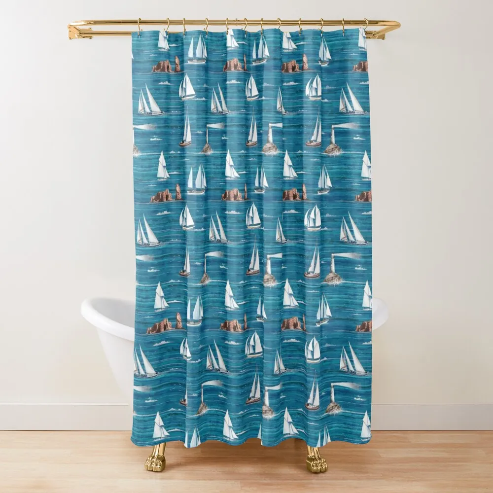 

Helgoland ahoy Shower Curtain Modern Bathroom Accessories Shower Sets For Bathroom Curtain
