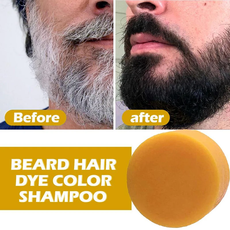 

Black Beard Shampoo Care Beard Soap Removing White Hair Nourish Beard Repairing Hair Roots Improving Hair Quality Handmade Soap