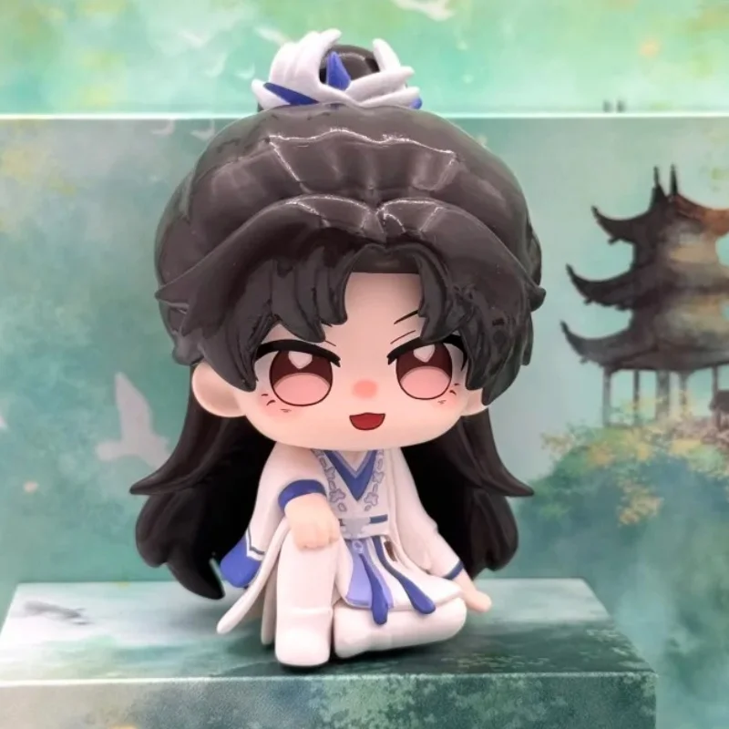 حقيقي فو شان هاي الجلوس عرض الجبال البحار سلسلة صندوق أعمى تمثال صغير سطح المكتب زخرفة بولي كلوريد الفينيل نموذج دمية صندوق غامض دمى هدايا #2