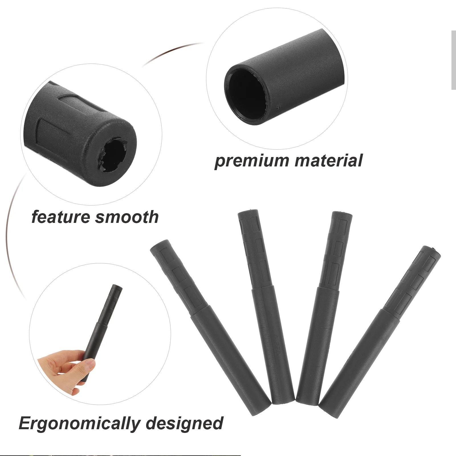 

4pcs Golf Club Extensions Shaft Carbon Fiber Lightweight Durable Replaceable Putter Shaft Extenders Golf Accessories