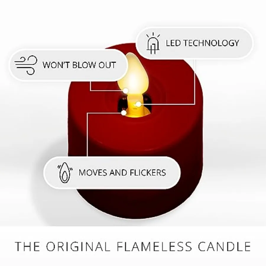 Moving Flame LED Flameless Tealight 1.4