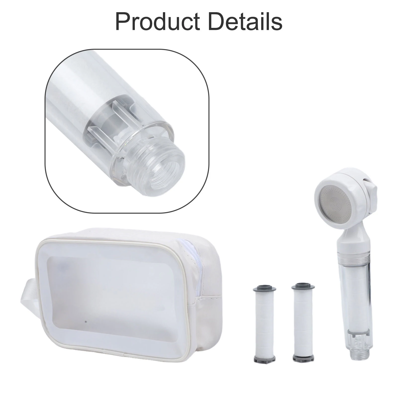 Compact Shower Head Handheld Shower Head Lightweight Minimalist Design Powerful Water Flow Sleek Design For Home Bathroom