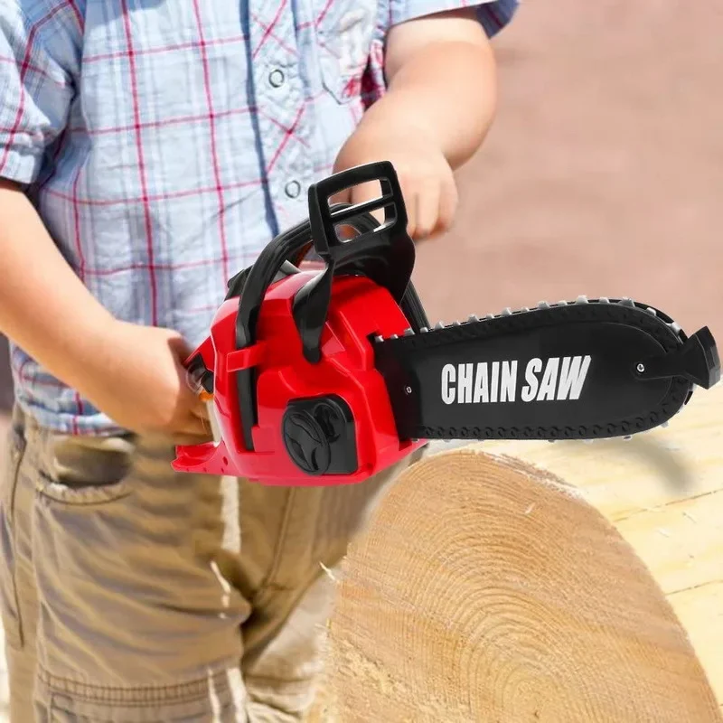 

Big Size Electronic Chainsaw Toys Rotating Chainsaw Realistic Sound Power Tool House Play Toys Repair Tools Toys For Kids Gifts