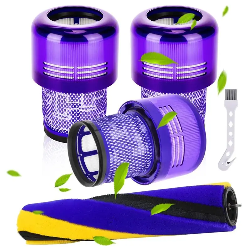 

Сменный мягкий щеточный ролик и фильтр V15 для пылесосов Dyson V15 Detect/V15 Detect Plus 970013-02 и 971634-01, запчасти A62X