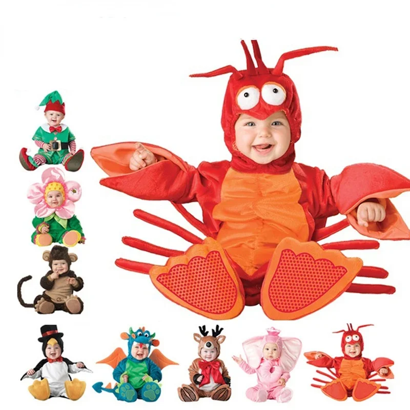 2023 New Arrival High Quality Baby Boys Girls Halloween Dinosaur Costume Romper Kids Clothing Set Toddler Triceratops