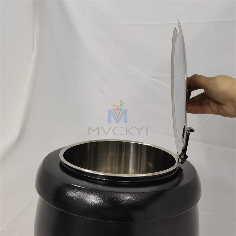 Mvckyi-Bouilloire électrique à soupe 10L, en acier inoxydable, pour la transformation des aliments