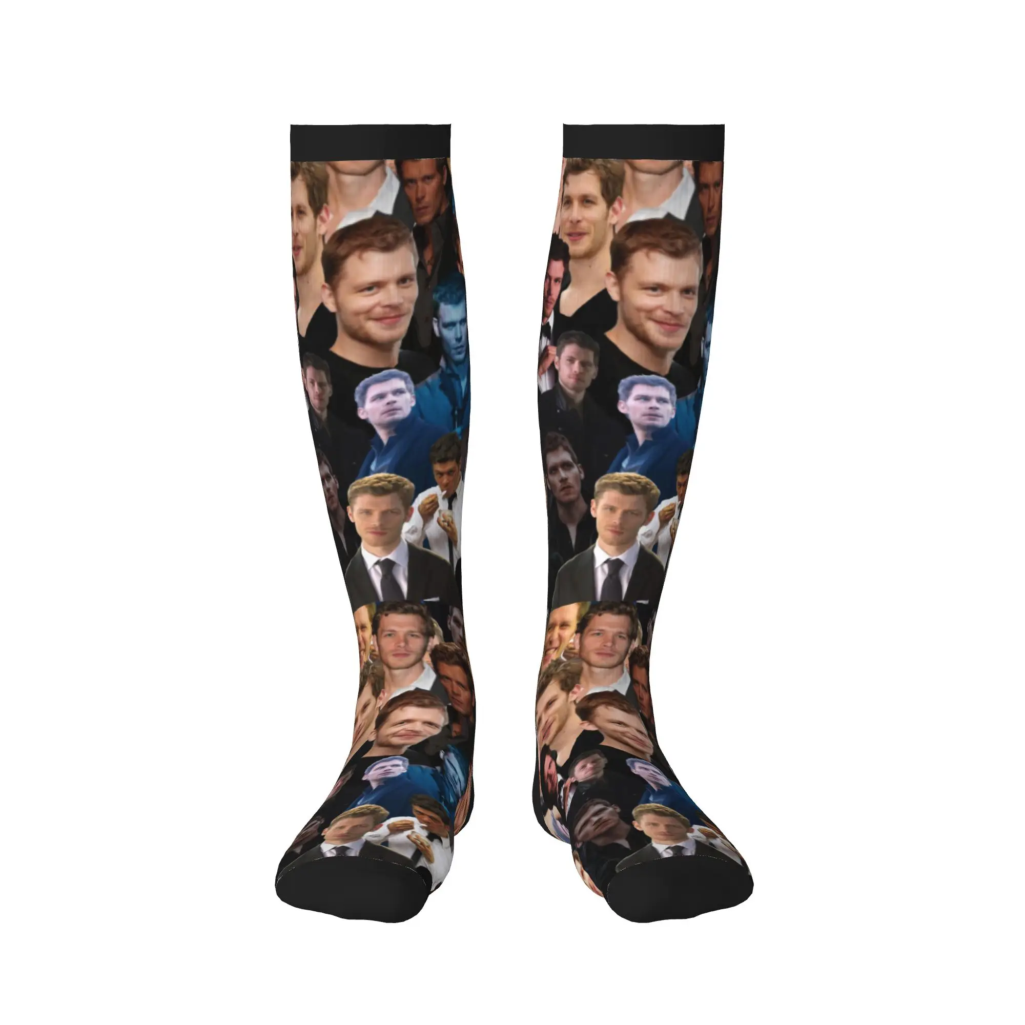 Kawaii Men's Damon Salvatore Dress Socks Unisex Breathbale Warm 3D Printed The Vampire Diaries Sports Compression Socks