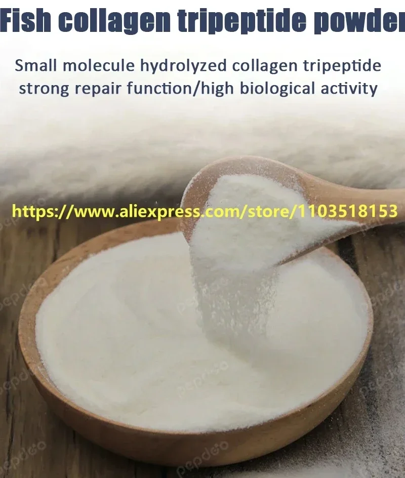 50-1000g 100% Hydrolyzed CTP Collagen Tripeptide Powder,Food/Cosmetic Grade,Reduce Wrinkle,Skin Whitening and Smooth,Delay Aging