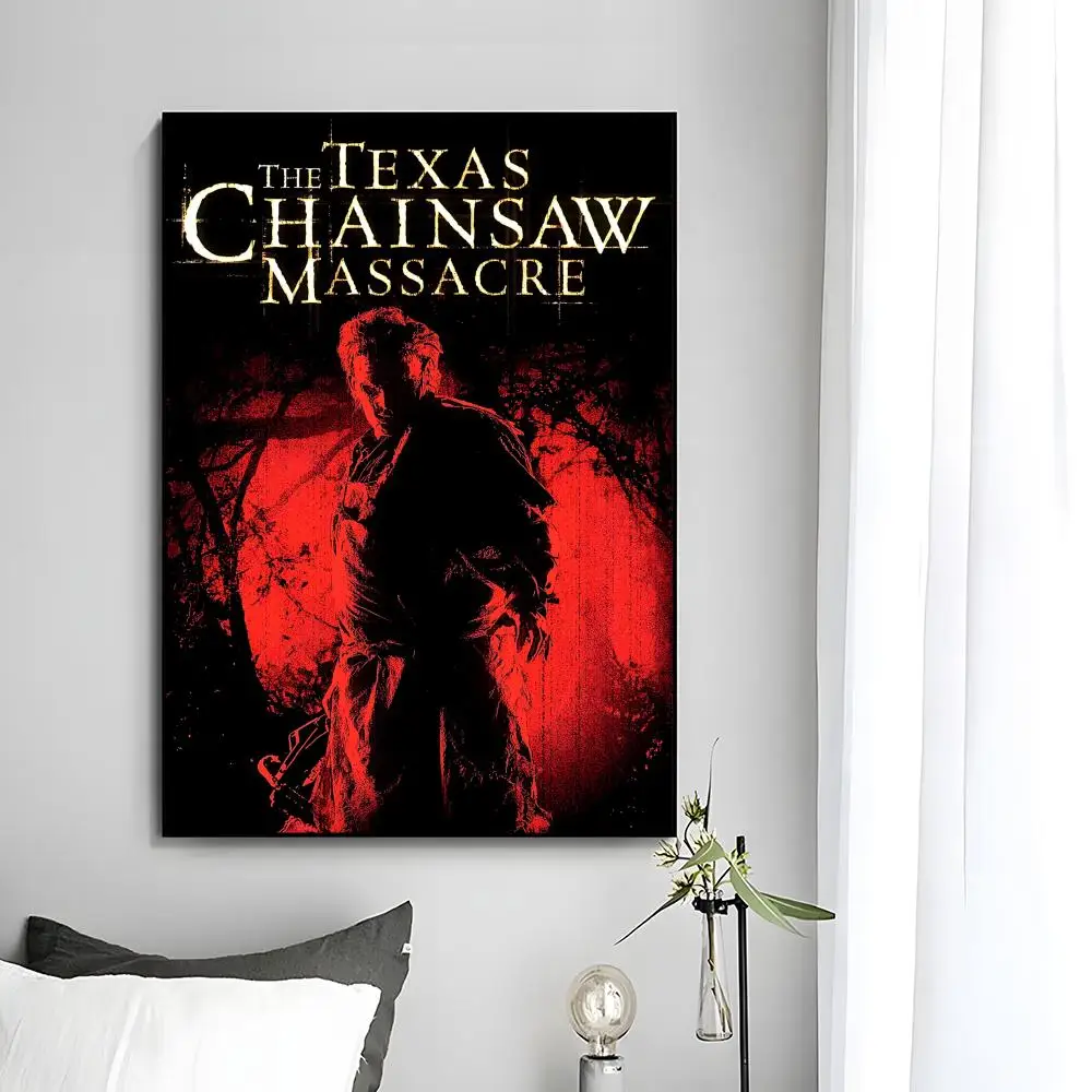 Film-Horror-Poster „The T-Texas Chainsaw M-Massacre“ HD-Kunstposter, selbstklebende Wanddekoration, wasserfest, für Zuhause, Schlafzimmer, Bar, ästhetische Dekoration – Detail 16