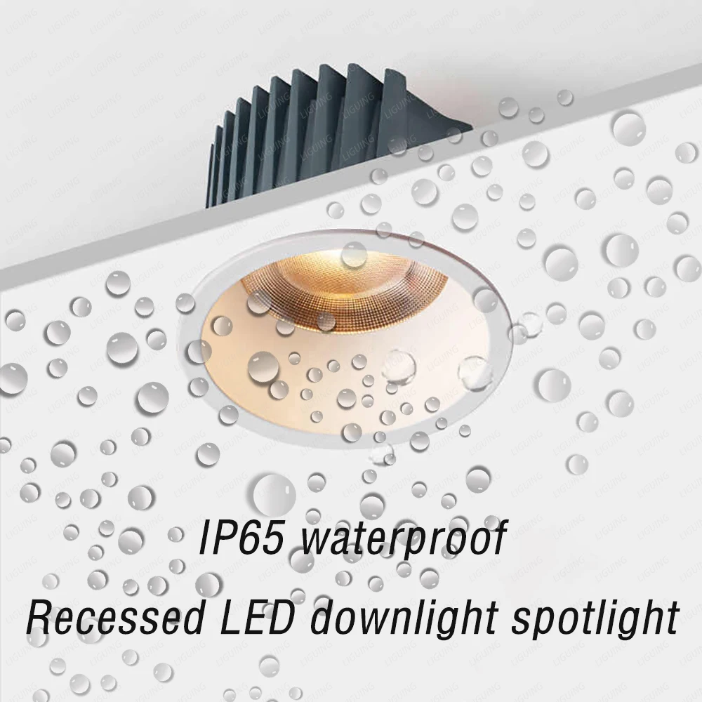 

Waterproof IP65 Ceiling Lights Recessed LED Downlight Modern Kitchen Bathroom Ceiling Lamps Spotlight Home Lighting Decor