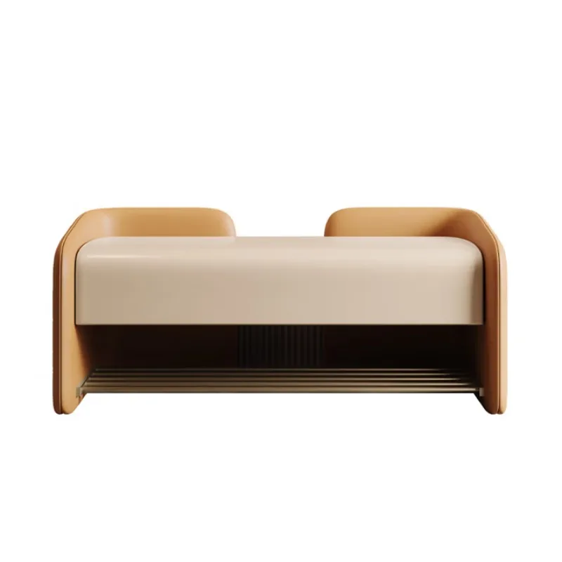 

Light luxury shoe change stool household door shoe stool entrance storage shoe stool