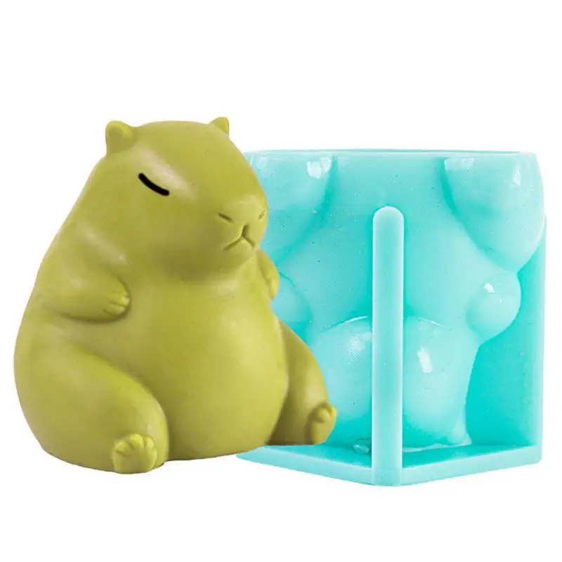 Capybara Ice Cream Mold 3D food grade capybara mold Capybara Mousse Cake Silicone Mold Animal Mold for chocolate ice cubes