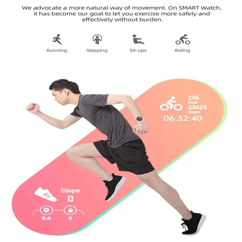 D18Pro Smart Watch Men Women Bluetooth Fitness Bracelet Sport Heart Rate Blood Pressure Kids Smartwatch for Xiaomi Reloj Hombre