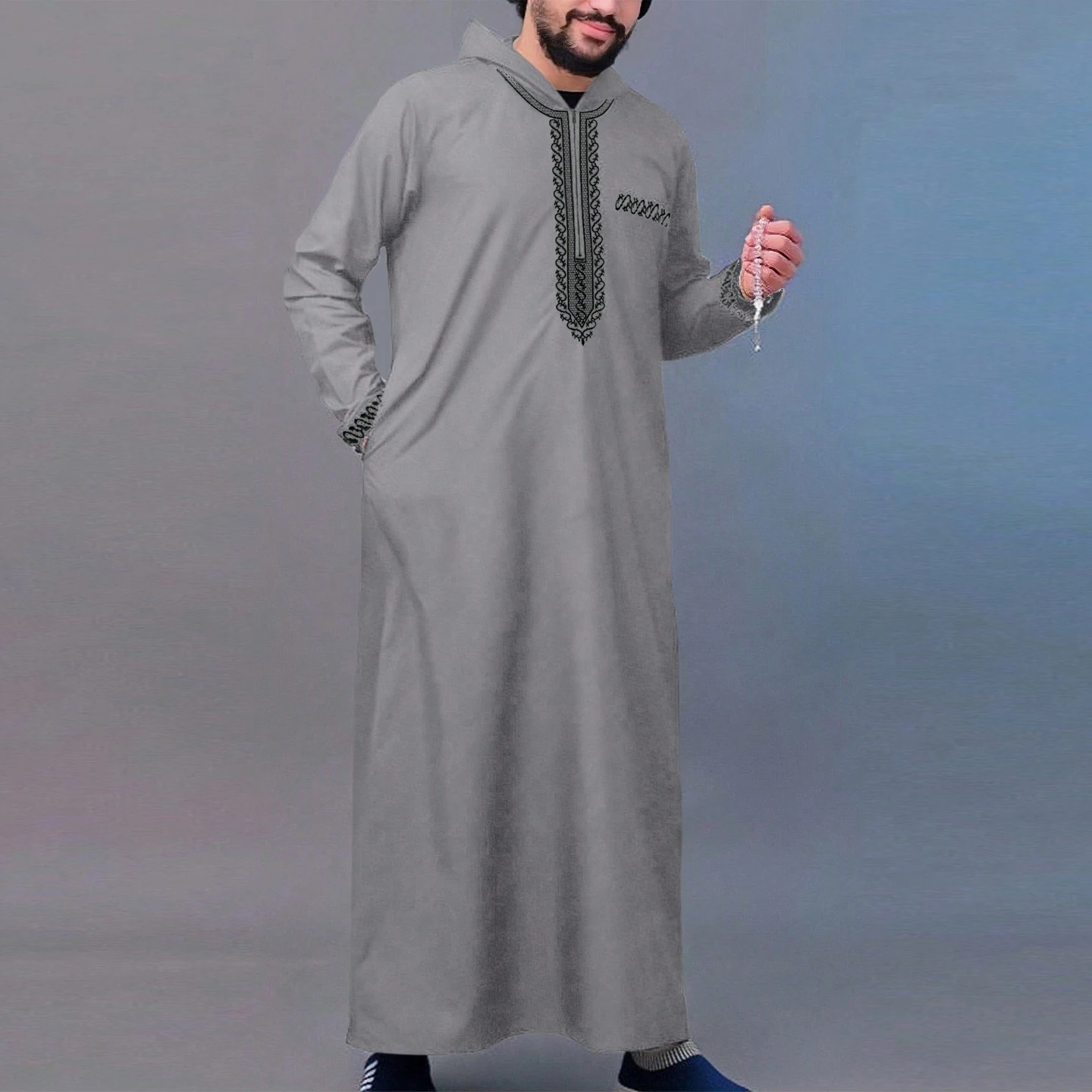 Hooded gray