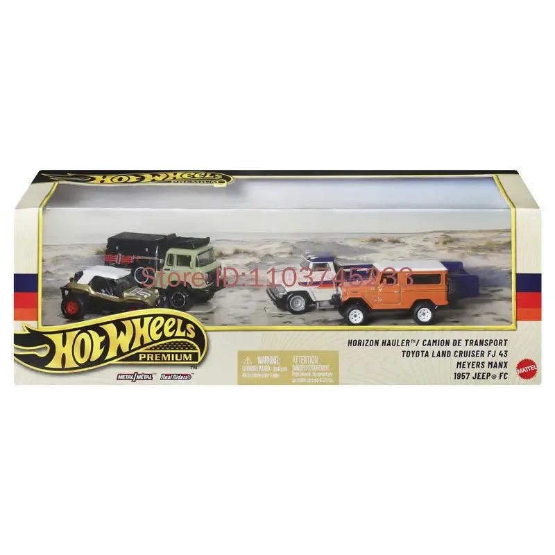 Hot Wheels GMH39 1:64 modèle de voiture en alliage moulé sous pression Toyota Land Cruiser FJ 43 Jeep FC-jouet de collection pour cadeau d'anniversaire