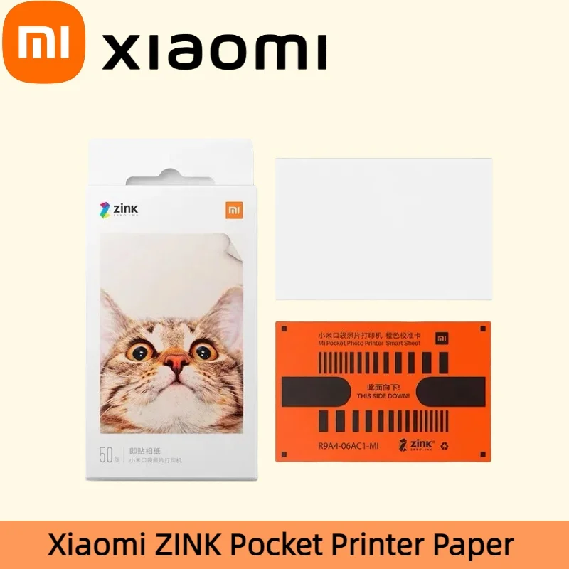

Бумага для карманного принтера Xiaomi ZINK, самоклеящиеся листы для фотопечати для Xiaomi, 3-дюймовый мини-карманный принтер - высококачественный водонепроницаемый