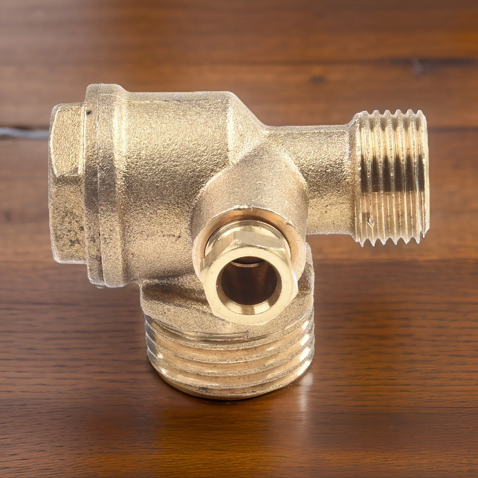 3-Port Threaded With Cylinder Screw Check Valve Air Compressor High Quality Piston Pum Tank Compressor Check Valve