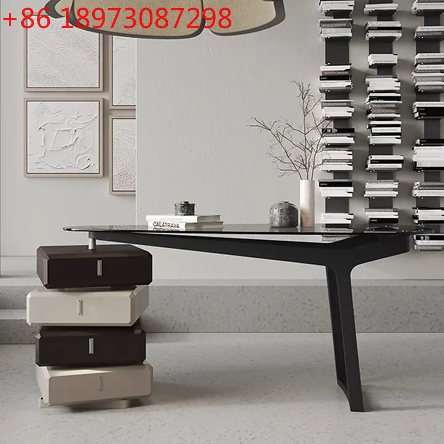 

Итальянский минималистичный домашний стол, компьютерный стол, современный дизайнерский стол специальной формы