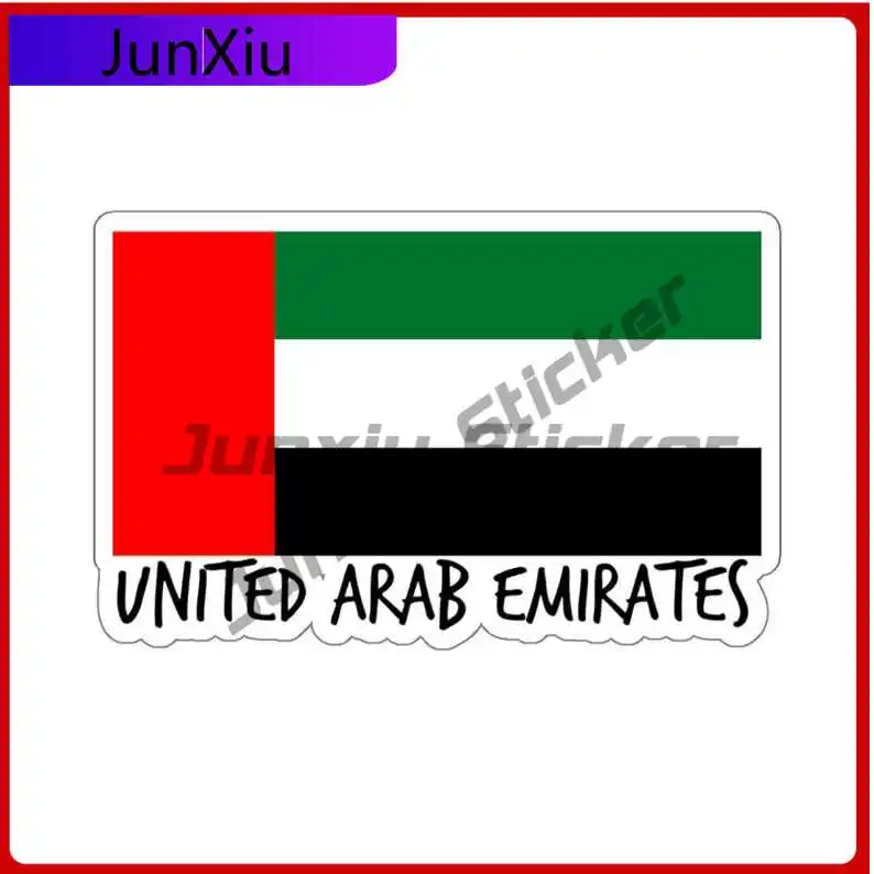 

Uae Travel Sticker Emirates Dubai Flag Decal Souvenir Middle East Gift Patriotic Car Camper Windows Windshield Luggage Kayak Suv