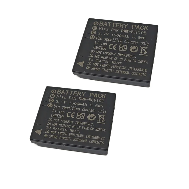 DMW-BCF10 3.7V 1500mAh CGA-S/106B S/106C S/106D Camera Battery+Charger For Panasonic DMC F2 F3 F4 FH1 FH20 FH22 FH3