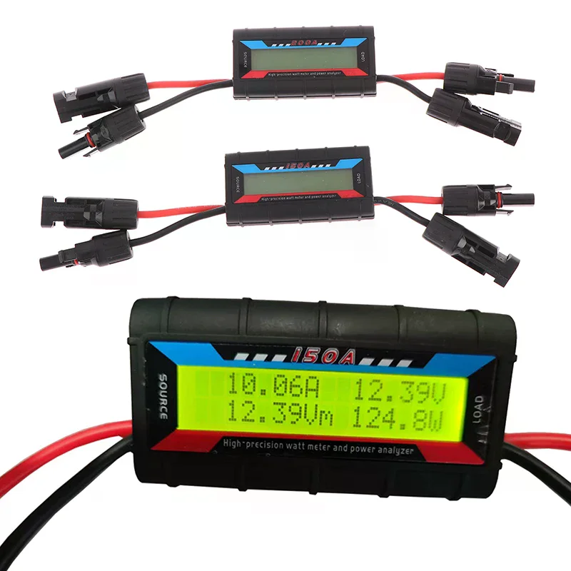 Analyseur de compteur de puissance d'avion modèle RC 150A/200A, compteur de courant, testeur d'énergie solaire avec connecteur photovoltaïque