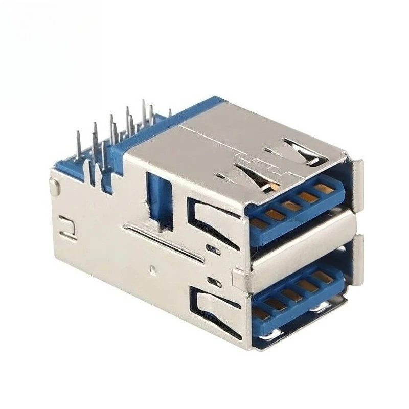 5PCS/LOT GSB3115371F1HR Sunken Double-layer USB 3.0 Type-A Female Socket for Desktop Motherboard