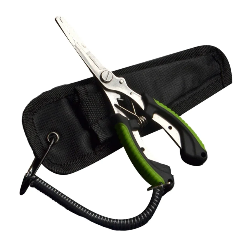 Stainless Steel Fishing Pliers Fishing Hook Remover Saltwater Resistant Fishing Braided Line Cutter Scissors Fishing Equipment