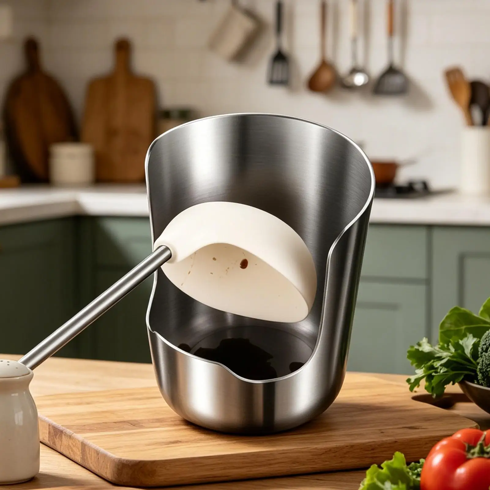 Non-Slip Spoon And Lid Rest Stainless Steel Thickened Spacious Kitchen Counter Spoon Holder Stand For Scraper Ladles Tongs