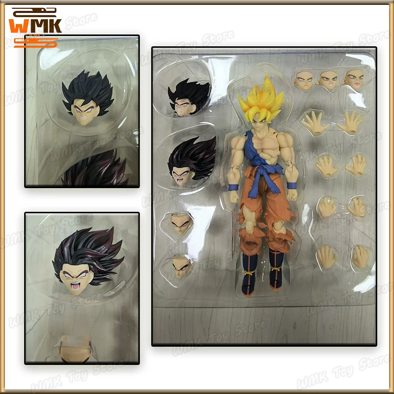 New Black Hole anime Dragon Ball Figure Son Goku action Figurine Battle Damaged Super Saiyan Furious Hero Son Goku Models Custom