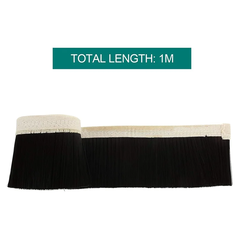 2 uds cepillo de zapata para polvo de 70Mm, cepillo de vacío CNC de 1M de longitud, cubierta antipolvo para máquina de grabado de aspiradora para husillo de enrutador CNC-[A04I]