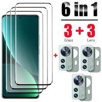 6 In 1 Tempered Glass for Xiaomi Mi 12 12X 12Pro Screen Protector Film Camera Lens Films HD Anti-Scratch Film for Xiaomi Series