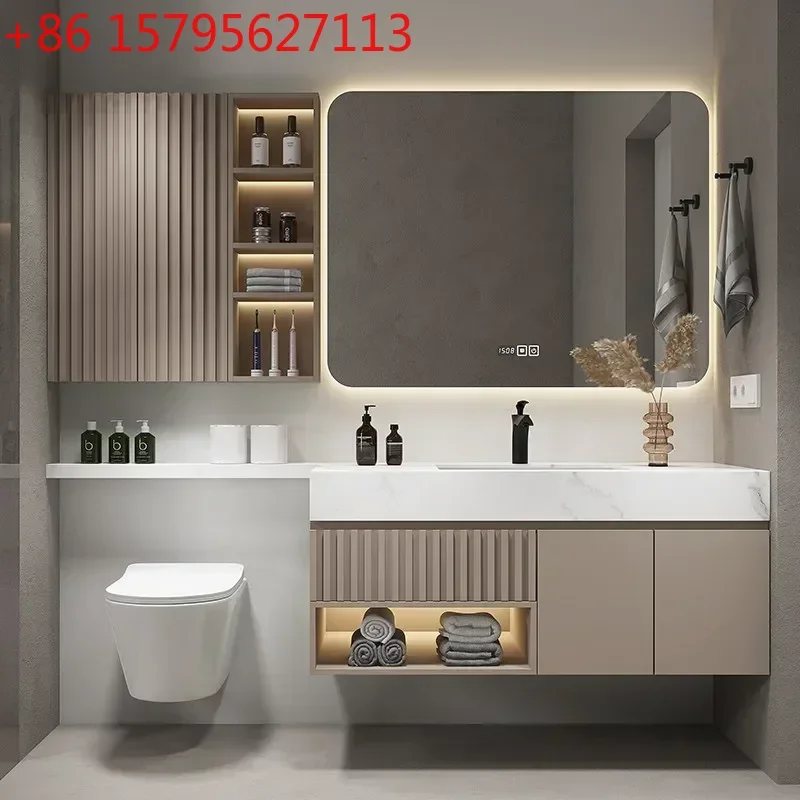 

Туалетный гарнитур класса люкс: тумба из массива дерева, столешница из камня, раковина