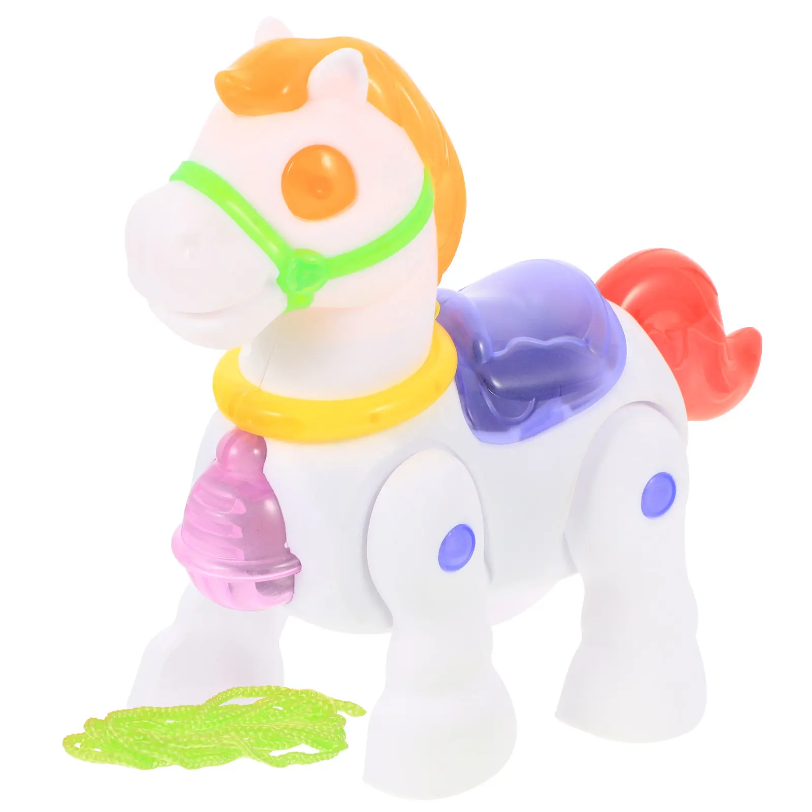 

Funny Electric Boys Horse for Toddlers Colorful Lights Music Educational Motor Skills Playing