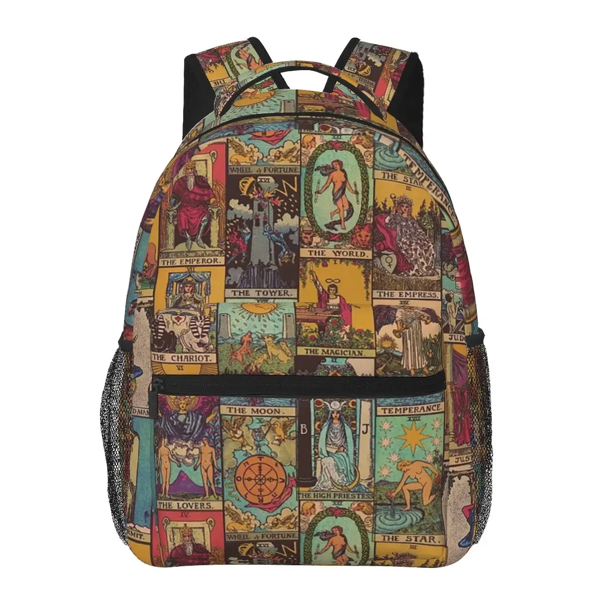 The Major Arcana Of Tarot Vintage Patchwork Backpacks Boys Girls Bookbag Children School Bags Travel Rucksack Shoulder Bag