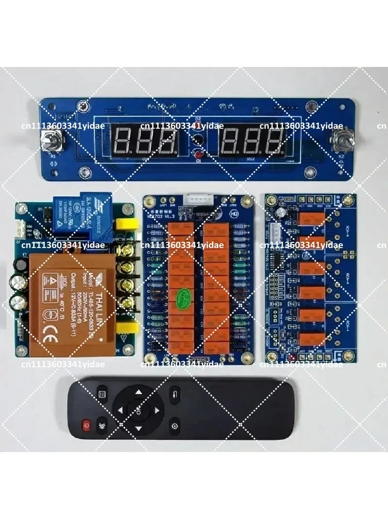 Passive Pre-amplifier Board Balance Remote Control Volume Control Audio Source Selector