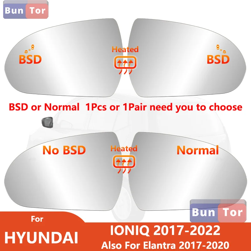 

Левое и правое зеркало заднего вида для Hyundai IONIQ 2017 2018 2019 2020 2021 2022 с подогревом BSD/87611/21-G2110/детали объектива зеркала автомобиля
