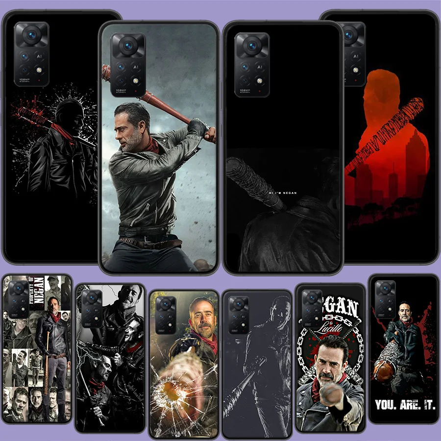 Negan The Walking Dead Phone Case For Redmi Note 13 5G Plus 12C 12 10A 10C 10 9 8 9A 9C 9T 8A S2 K60 K70 Pro 7 7A 6 6A Xiaomi A2