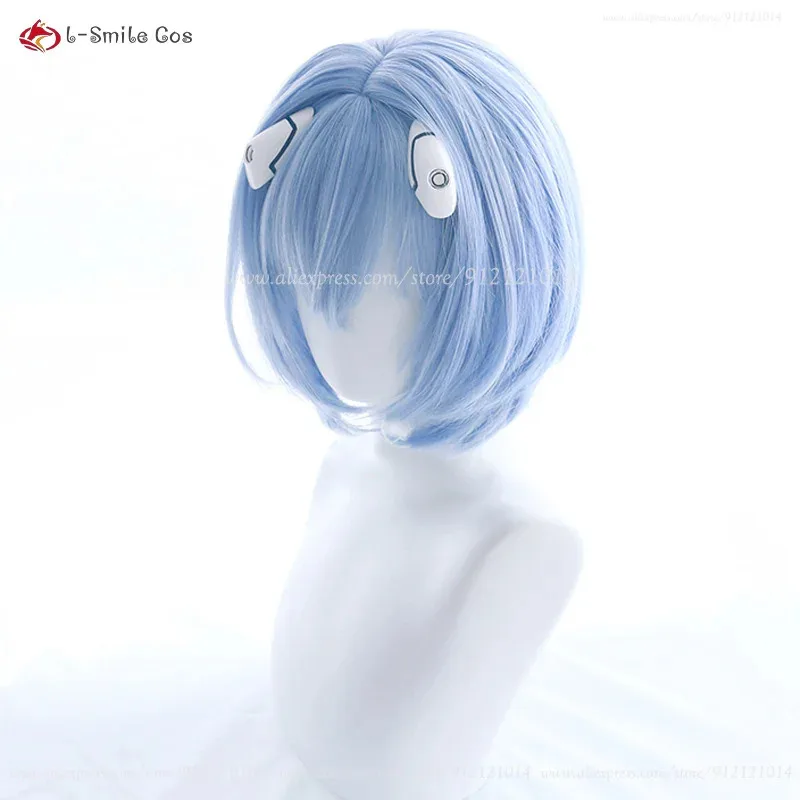 

CyAnime Rei Ayanami Косплей Парик EVA Ayanami Rei Парики Короткие синие термостойкие синтетические волосы Хэллоуин Вечеринка Женские парики + парик C