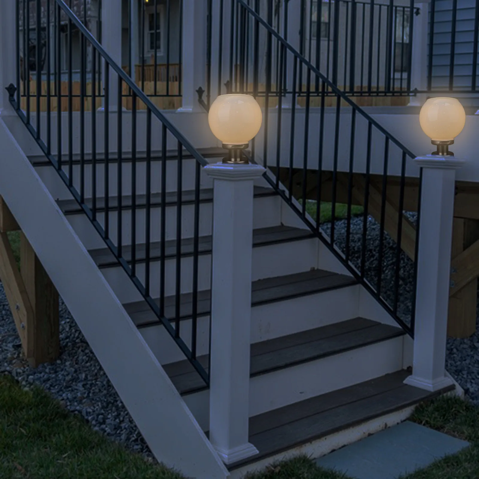 

Солнечный светильник для столбов, на солнечной энергии, декоративная лампа для садового забора, теплый свет, уличный ландшафтный светильник, водонепроницаемый, прочный